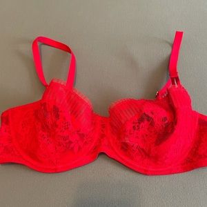 34D lace balconette bra.